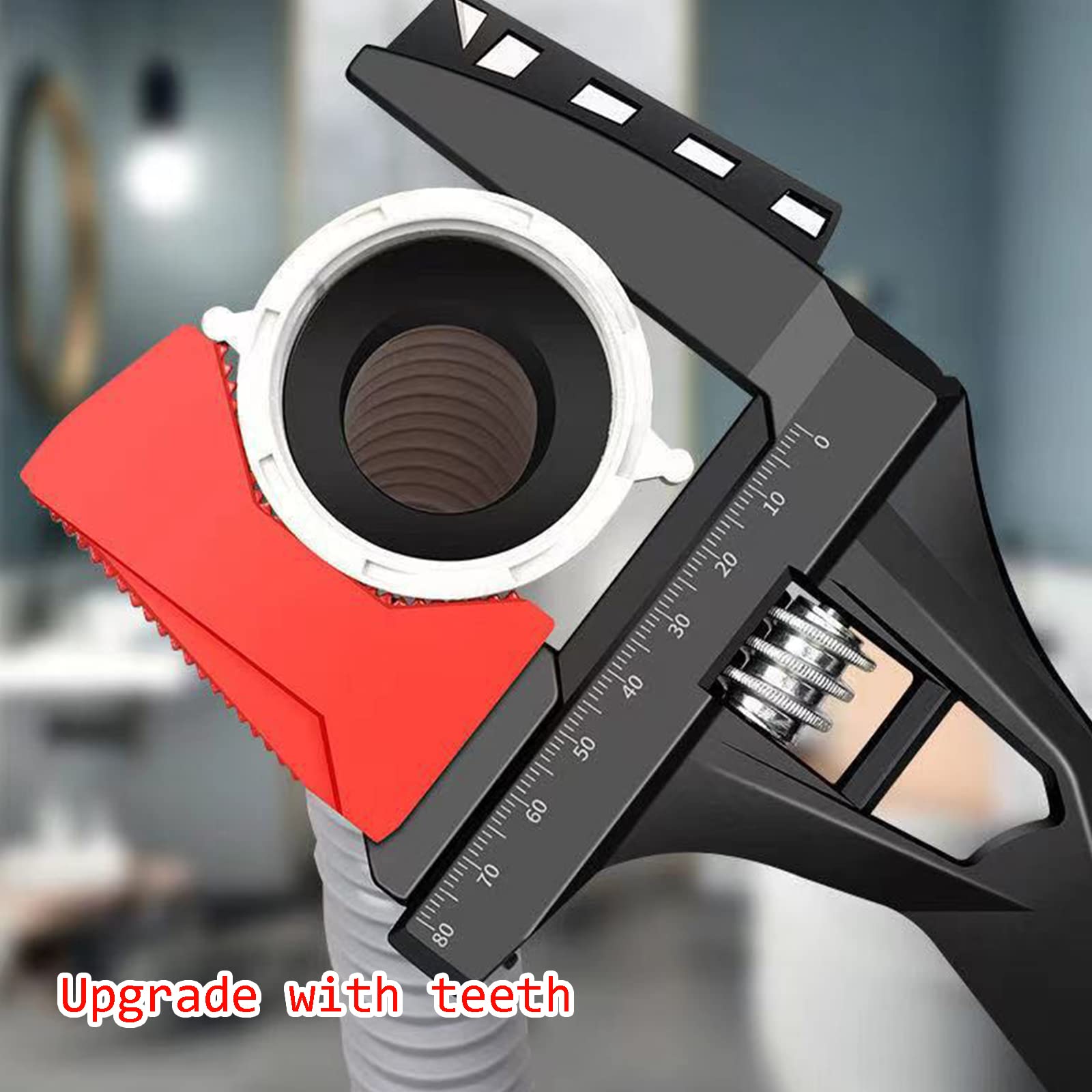 Chiavi Regolabili 11-90Mm Chiave Inglese A Bocca Larga Chiave Aperta A Ganasce Chiavi A Mezzaluna Regolabili Chiave Da Bagno Manico Corto Con Ganascia Larga Per Tubi in Cucina Bagno