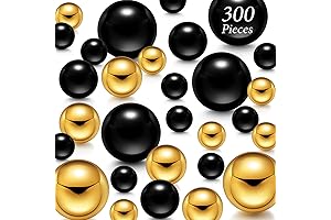 Golden Glass Marbles Vase Fillers