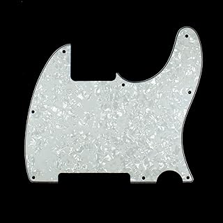 (E64) Guitar Pickguard Fits Telecaster Tele Esquire,4Ply White Pearl USA