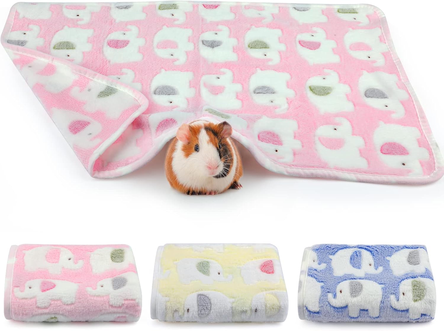 BWOGUE Guinea Pig Blanket, 3 Pack Small Animal Soft Warm