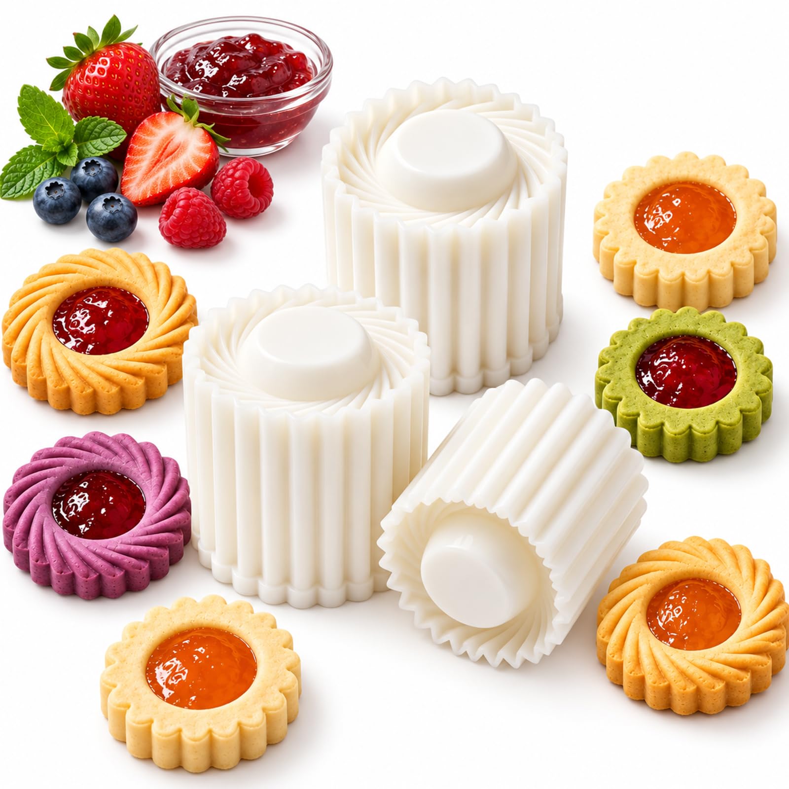 Photo 1 of 3Pcs Sunflower & French Lace Round Mooncake Mold