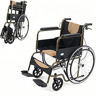 Wheelchairs for Adults, Ultra-Lightweight Transport Chair with Handbrakes, Portable Travel Wheel Chairs for Seniors,
