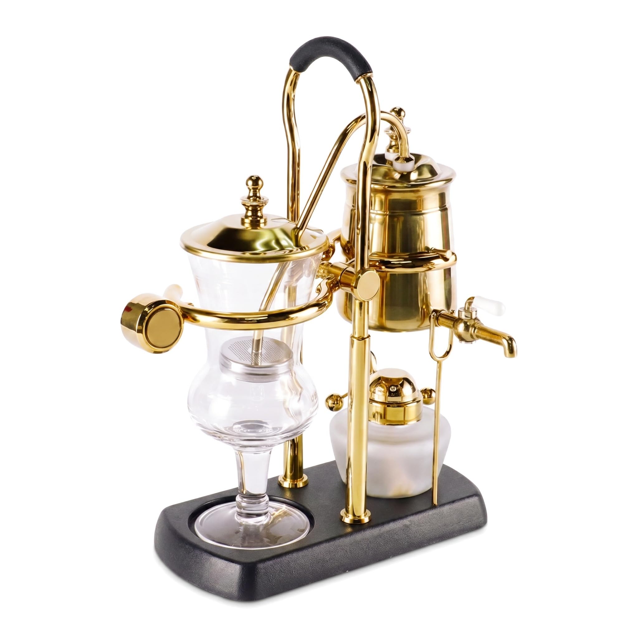 MRJYK Electric Siphon Coffee Maker, Manual Tabletop Coffee Brewer, 304 Stainless Steel, Detachable, Convenient Balance Siphon Tea Maker, For Bar, Office, Kitchen, Hotel
