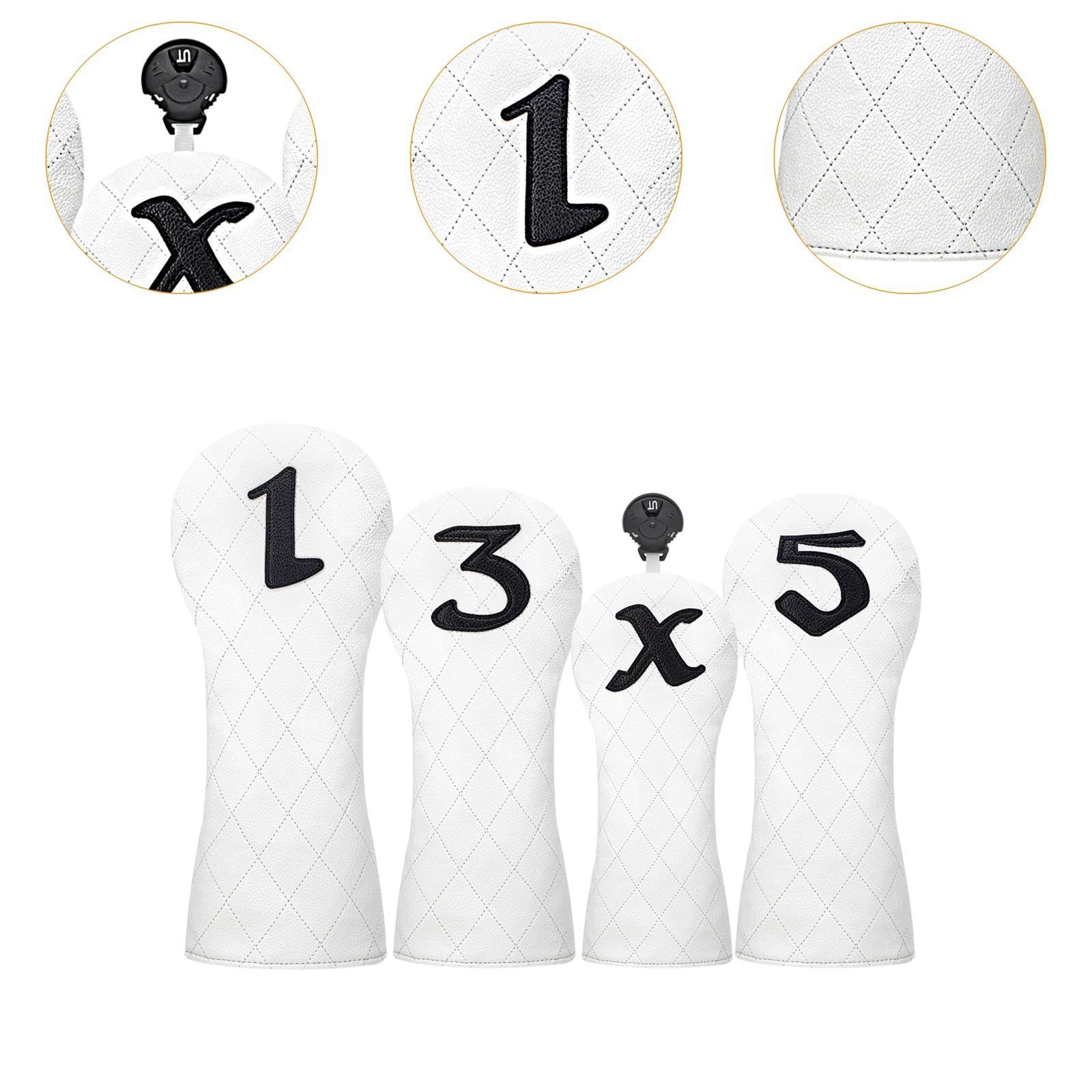 Fundas para Palos de Golf Resistentes a Prueba de Arañazos para Mujeres, 4 Unidades