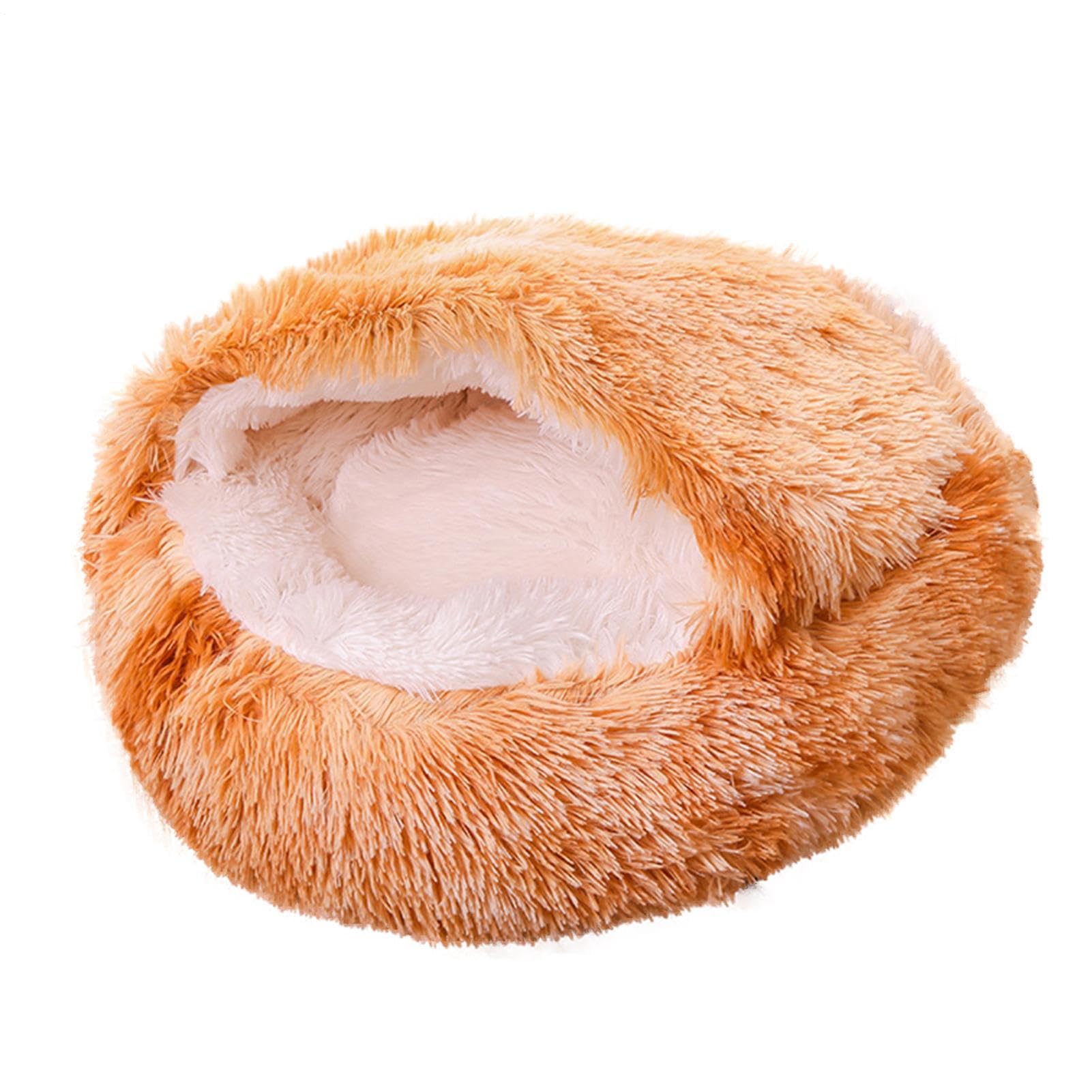 Genérico Camas para Gatos para Gatos de Interior - Camas para Mascotas para,Casa para con Fondo Antideslizante, Cama de Felpa Suave para Perros, Cama Cueva para, Suministros para Mascot