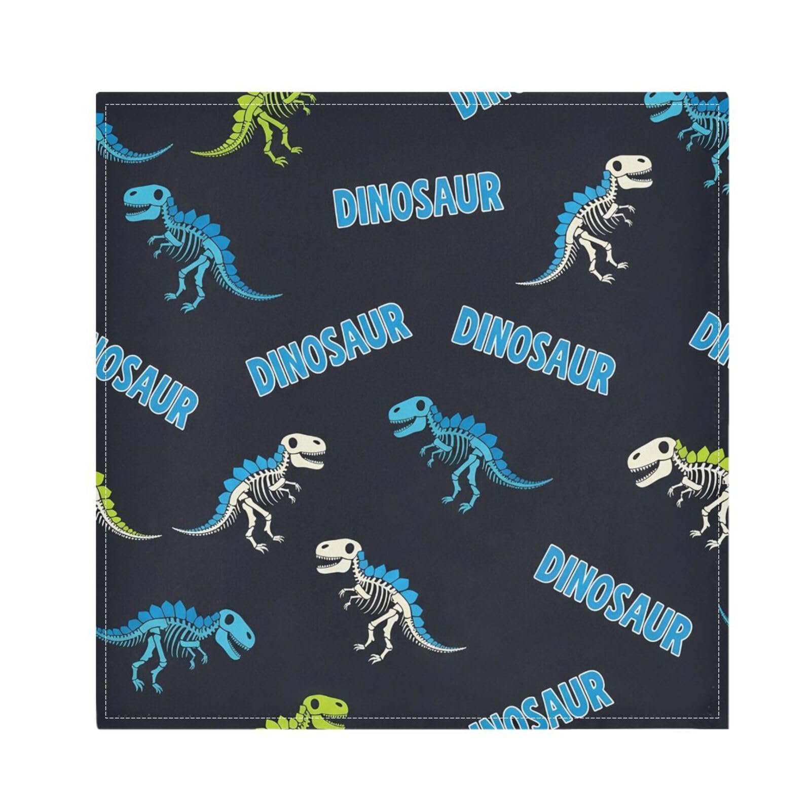 Ewusp Black Horse Running Washable Cloth Napkins 50x50 cm Absorbent & Reusable Dinner Napkins for Wedding Party Dining Banquet, 6 Pack