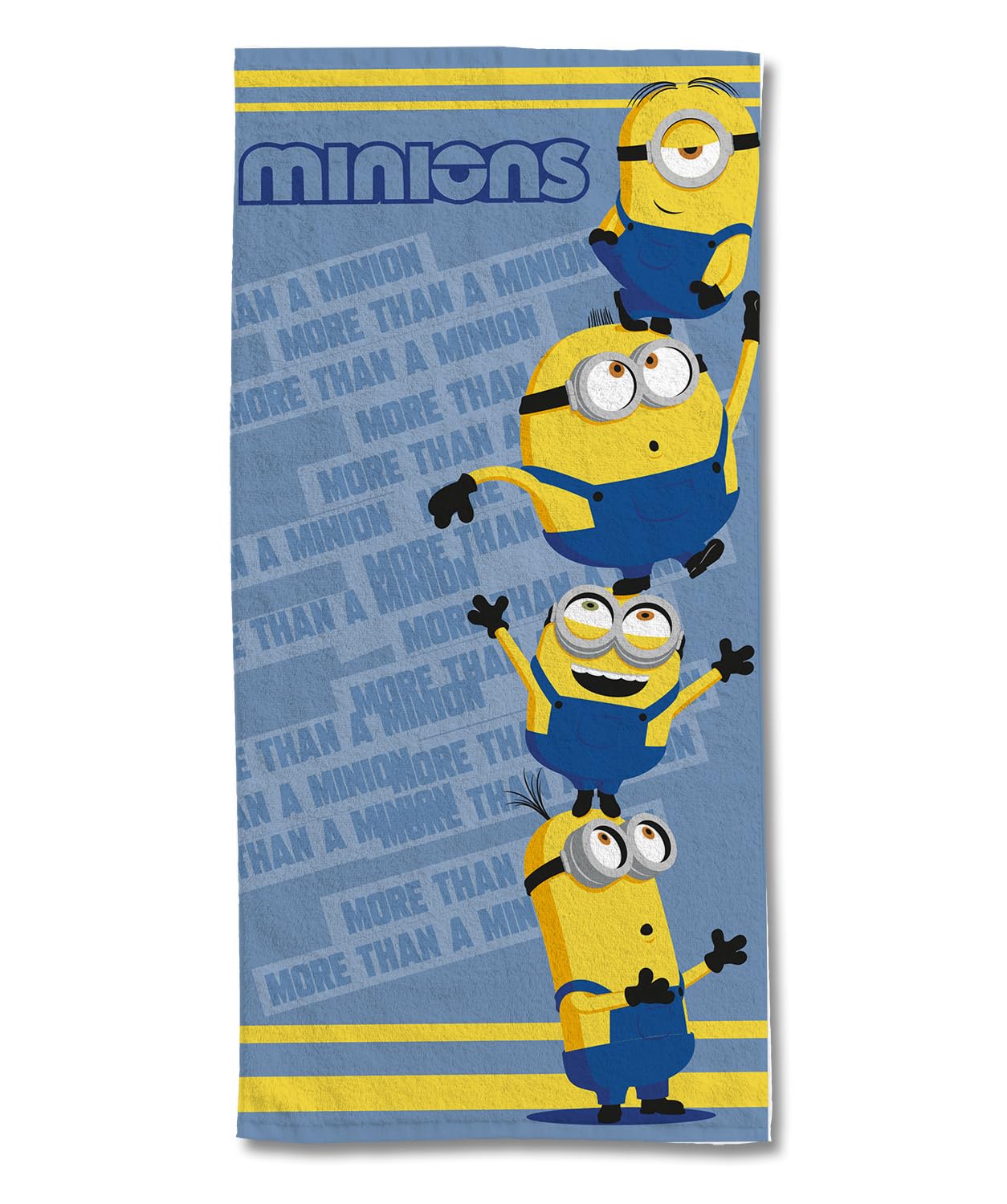 LES MINIONS – Telo mare Les Minions 75 x 150 cm – 300 GSM – 100% cotone – Blu