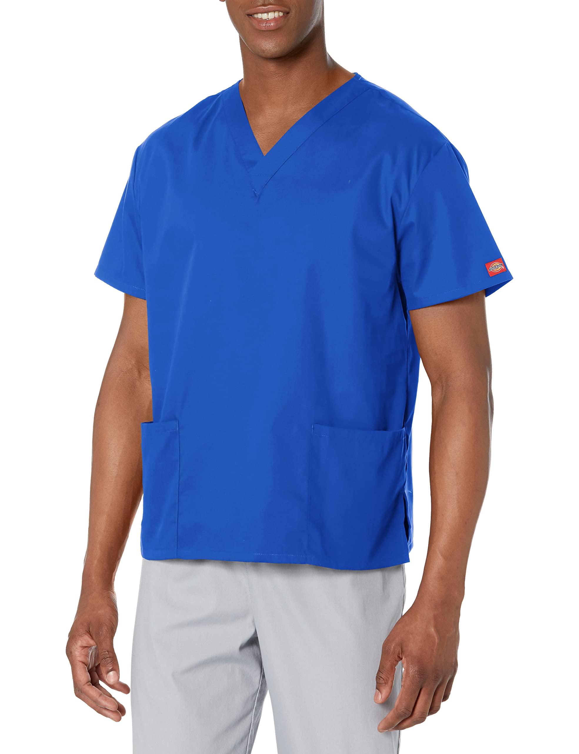 Dickies Women's V-Neck Scrub Top with 3 Pockets and Side Vents - 86706