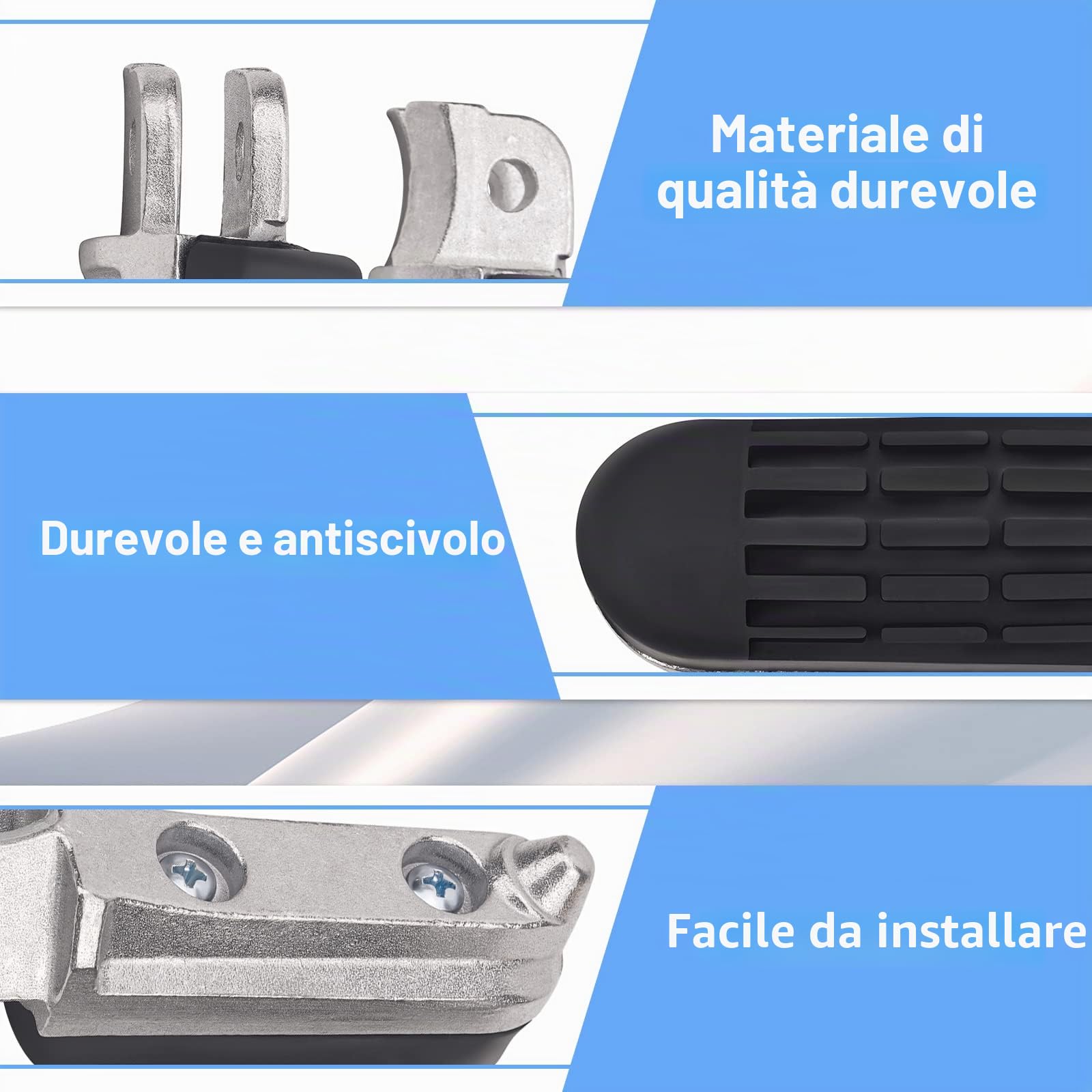 AHL Motocicletta Pedane Poggiapiedi anteriore frontale per Honda CB600F Hornet S 2000-2002/CB750F Seven Fifty 1992-2003/CB900F CB919 Hornet 2002-2007/CB1000F 1993-1996