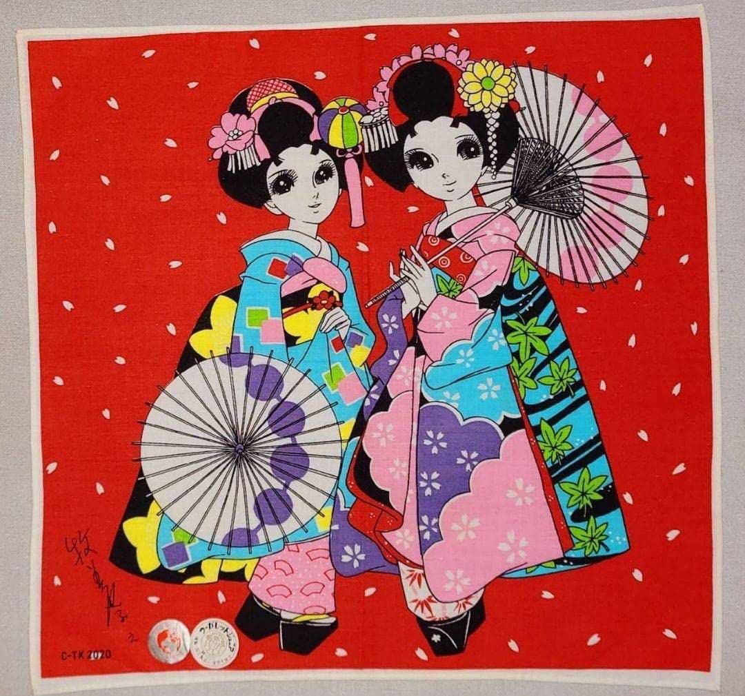 昭和レトロ　レディリン　ハンカチ 昭和レトロ ハロー！レディリン ハンカチ