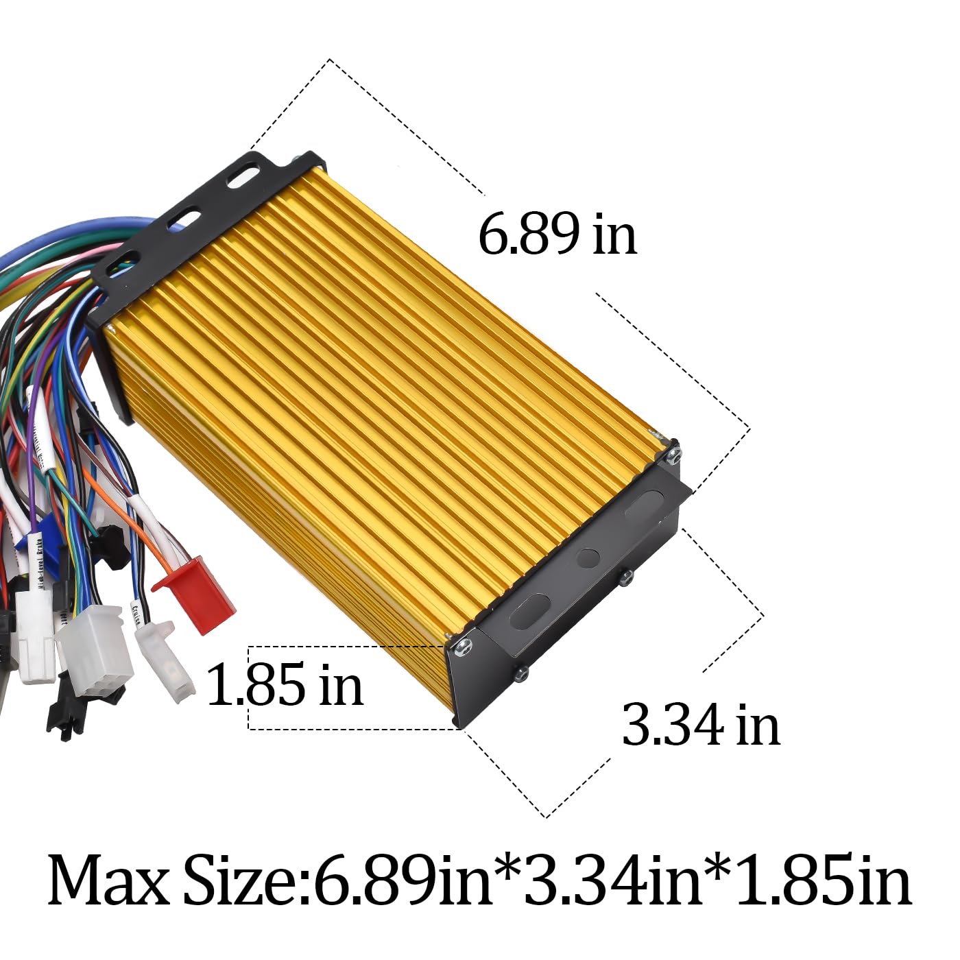 JRAHK 36V-84V Sine Wave Motor Controller for E-Bike, 600W-1000W, 26A-33A, Aluminium Alloy