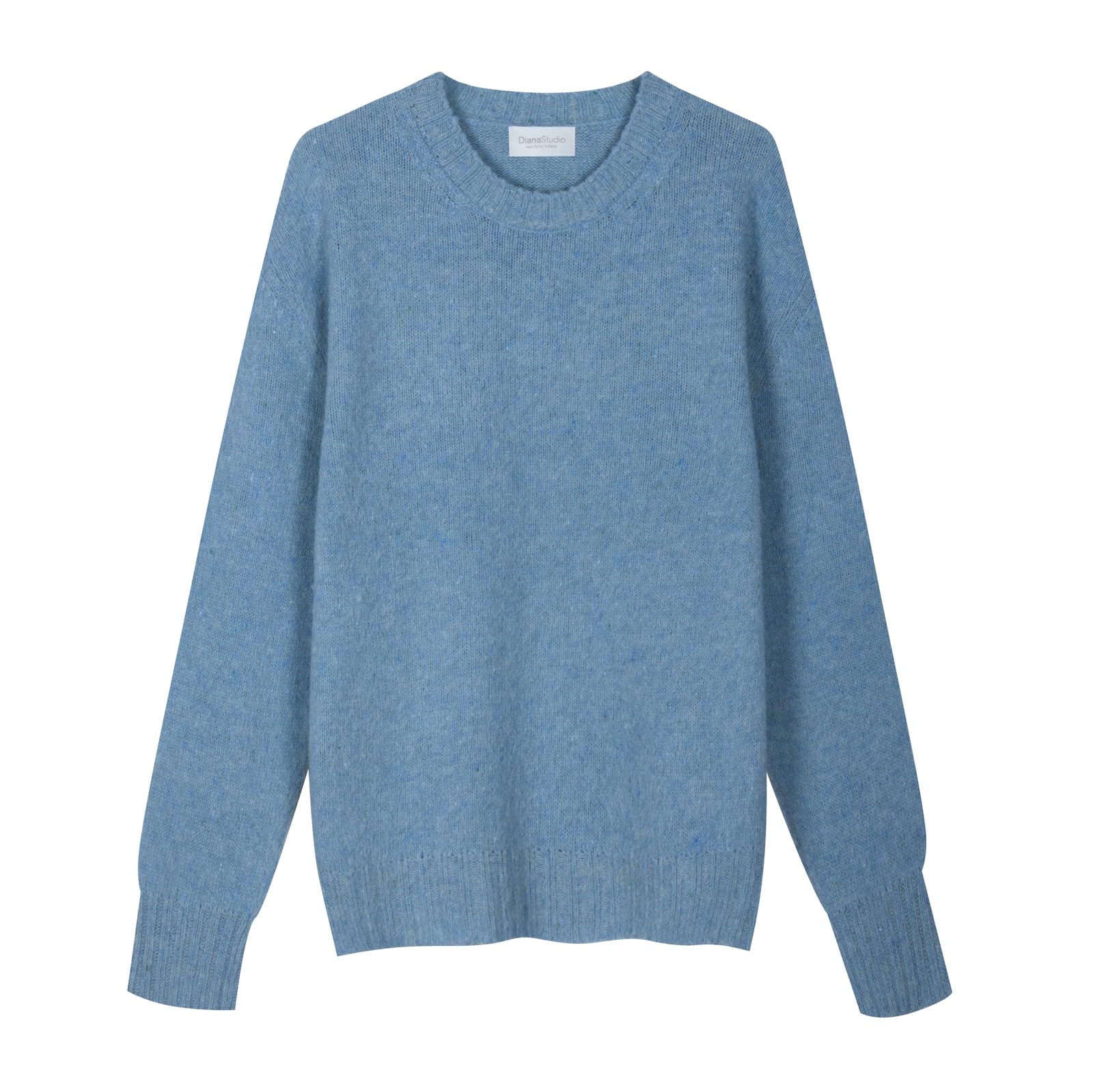 Diana Studio - Gerauter Rundhals aus 100% Merinowolle, Herren, Casual Fit
