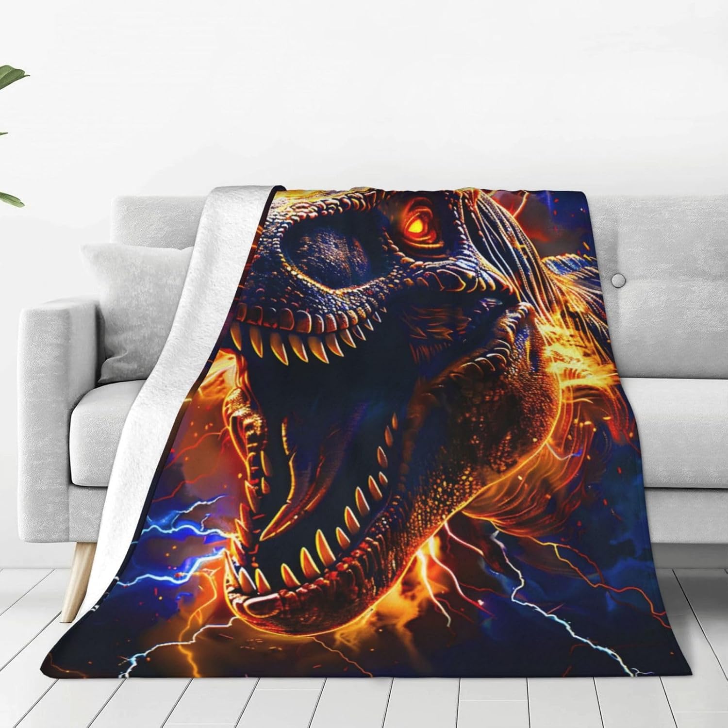 Boys Dinosaur Blanket for Kids,Throw Blankets All Season,4 Sizes Option, Lightweight Soft for Sofa Couch Bed 50"X40"