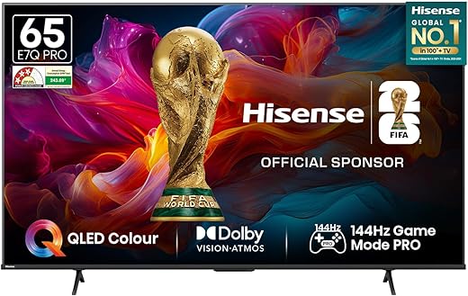 Hisense 164 cm (65 inches) E7Q PRO Series 4K Ultra HD Smart QLED TV 65E7Q PRO