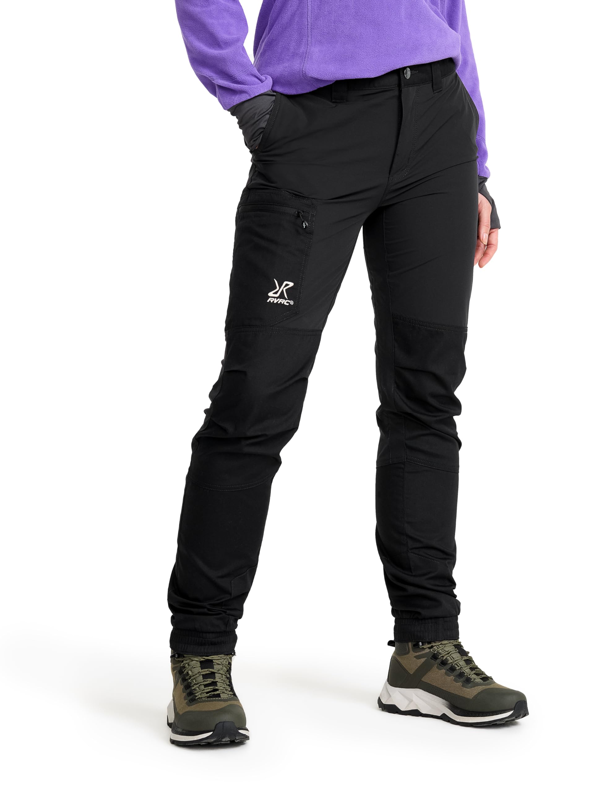 RevolutionRace Rambler Lightweight Trousers for Women, Outdoor Walking and Hiking Trousers, Black, M