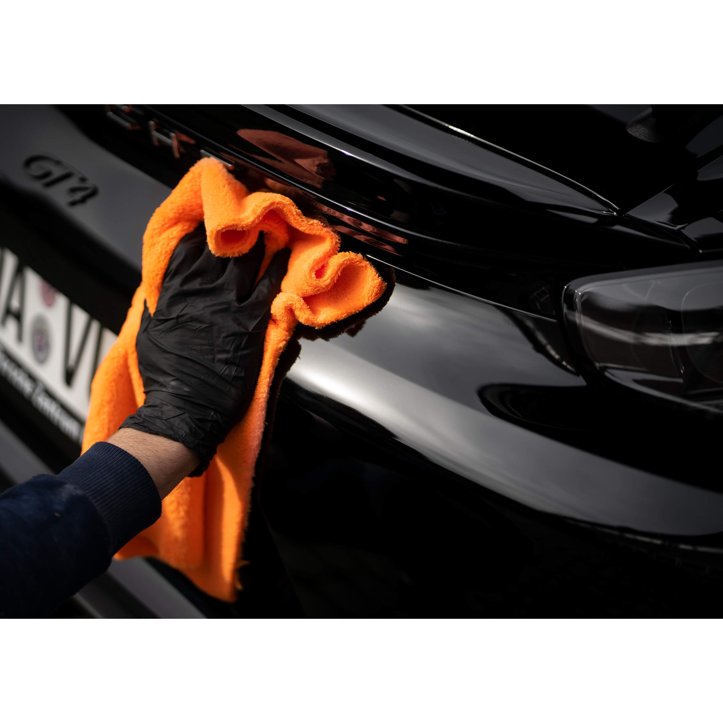 detailmate Sonax - Pulido de cerámica todo en uno, 0,5 L + Esponja de pulido Sonax P-Ball, paño de microfibra 550 g/m², juego de pulido de manos para coche