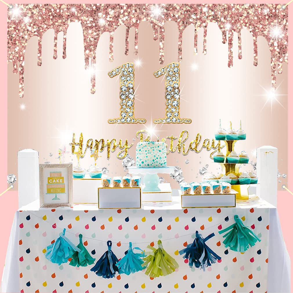 11e verjaardag meisje decoratie, 11e verjaardag banner zwart en roségoud, stoffen bord 11e verjaardag poster, 11e verjaardag achtergrond banner verjaardagsdecoratie 11e verjaardag meisje decoratie, 11e verjaardag banner zwart en roségoud, stoffen bord 11e verjaardag poster, 11e verjaardag achtergrond banner verjaardagsdecoratie