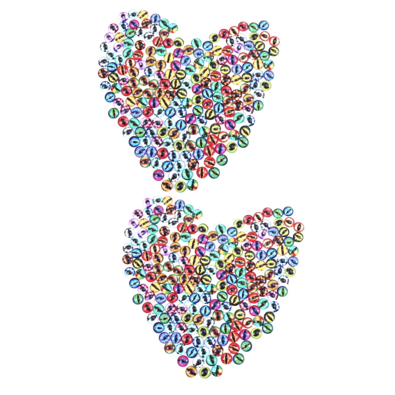 NUOBESTY 400stücke Drachenaugen Bunte Glas-kristall-schnappknöpfe Für Armbänder Und Schmuckherstellung Vielseitig Einsetzbar Für Bastelprojekte Und Dekoration