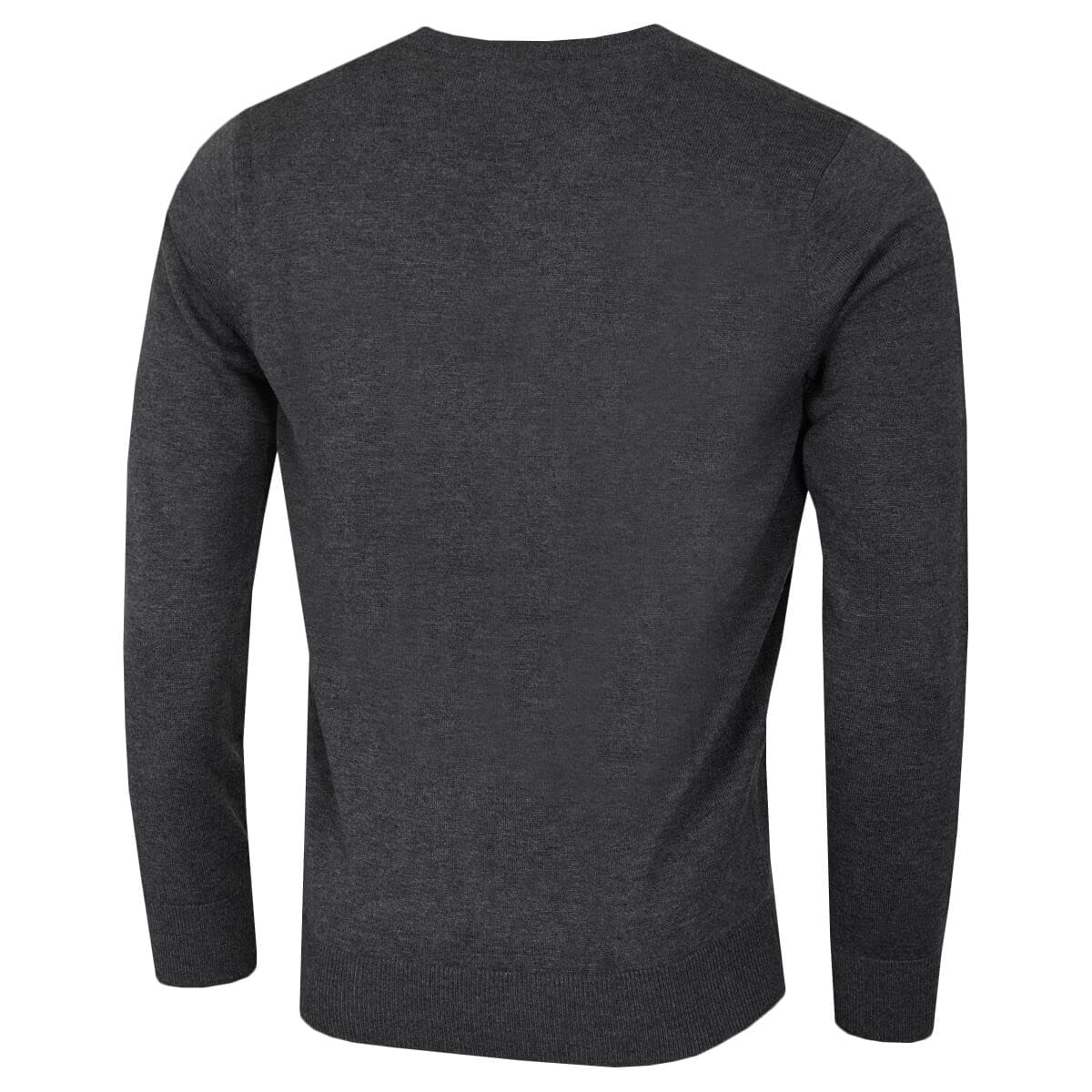 Calvin Klein Herren V-Neck Easy Care Baumwolle Pullover - Charcoal Marl - M