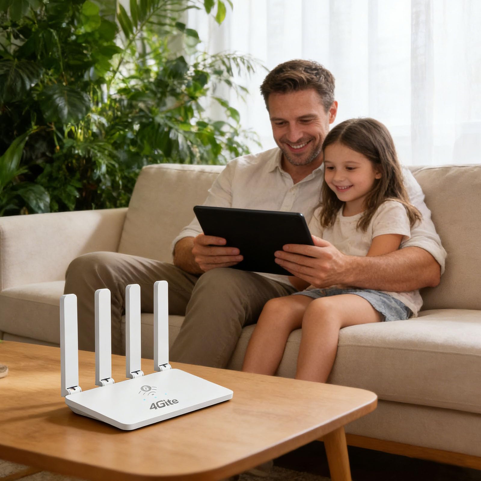 Router WiFi 4G Antena plegable Puerto LAN de alta velocidad Casa