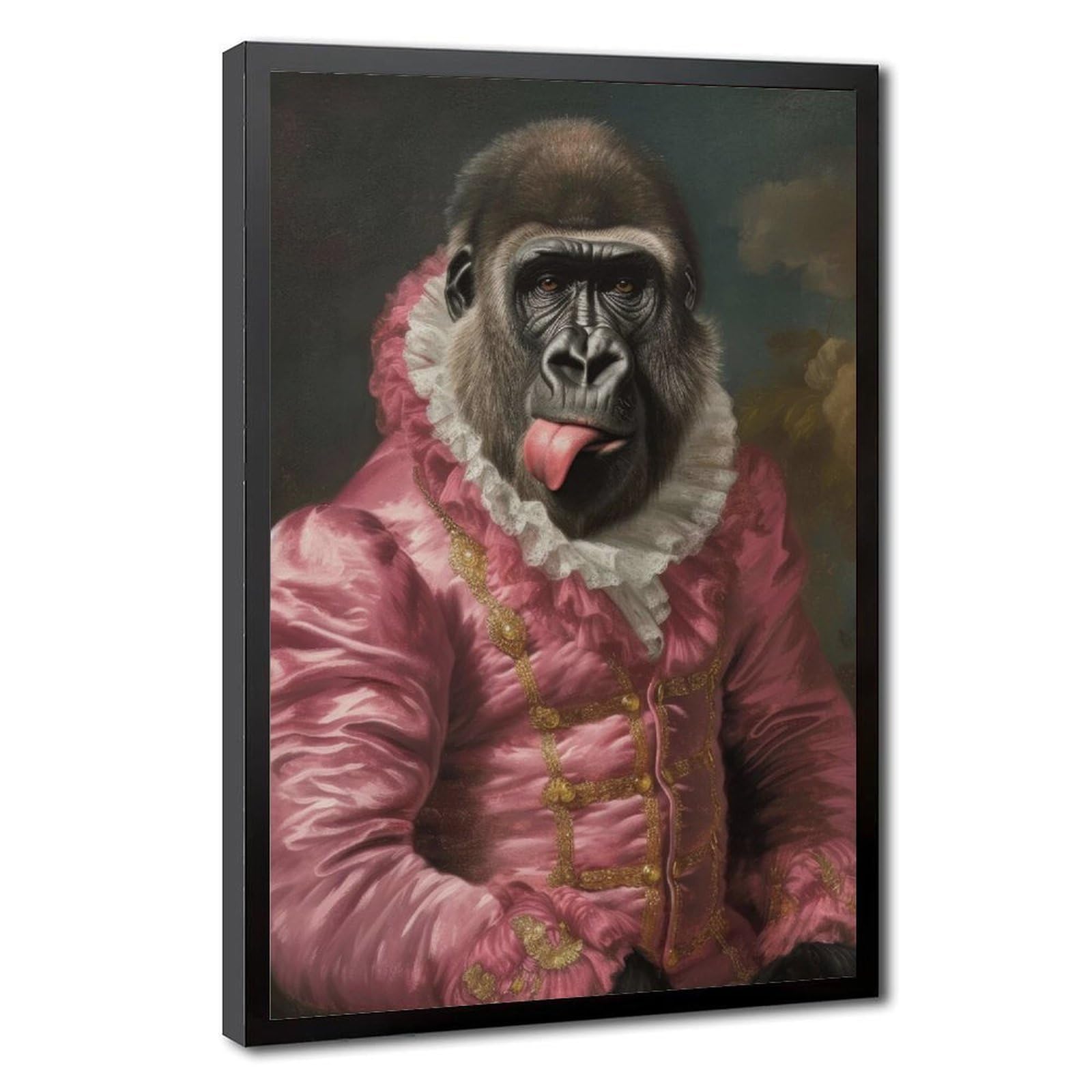 Bareronor Renaissance Gorilla Poster Canvas Poster Bedroom Decor Landscape Office Room Decor Gift 20" L X 30" W