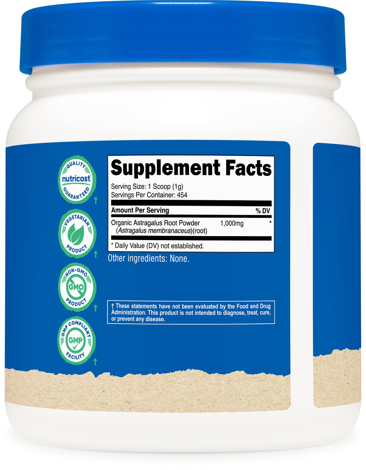 Nutricost Organic Astragalus Root Powder 1LB, Vegetarian, Gluten-Free — Amazon image 4