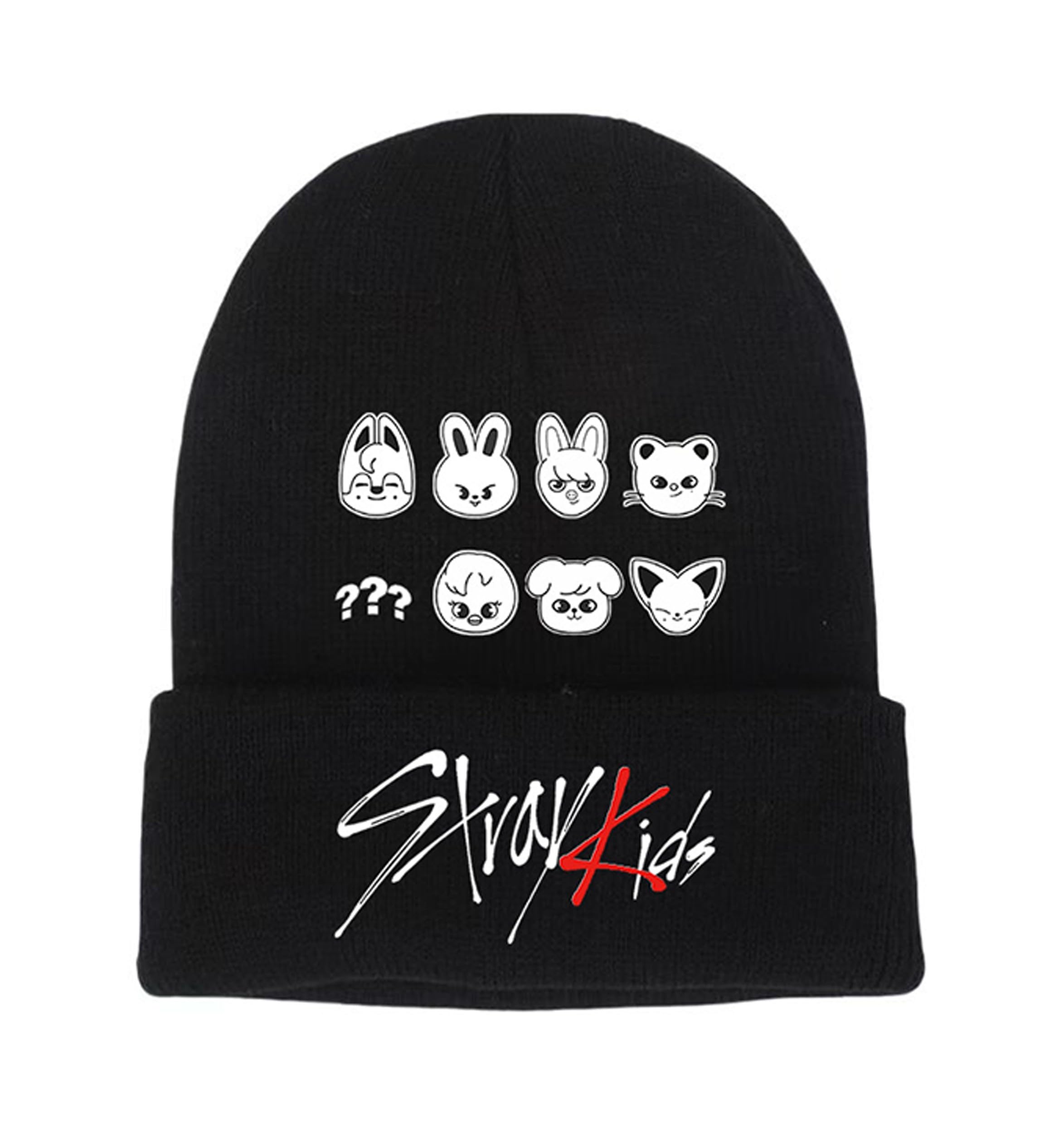Roffatide Kpop Stray Kids Chapeau tricoté pour extérieur Chaud Chapeau d'hiver pour Stay idéal pour Noël Cadeau d'hiver