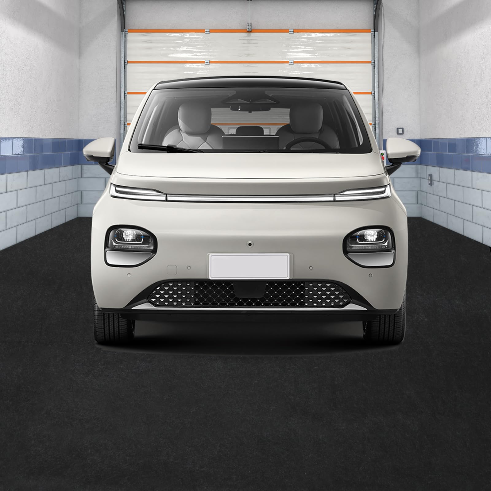 rutschfeste Garagenmatte Dunkelgrau für Werkstatt & Lager – Leicht zu Reinigen