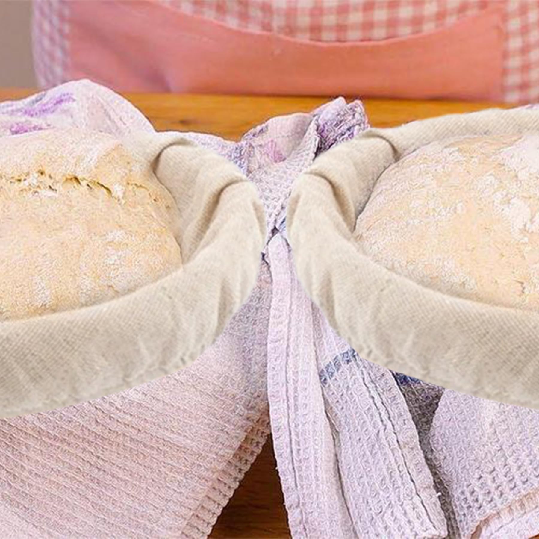6 szt. Kosz na chleb wielokrotnego użytku do pieczenia chleba w proszku i lepkości pokrowiec na ciasto wysoka higroskopijność wiejska bagietka ciasto matka ciasto