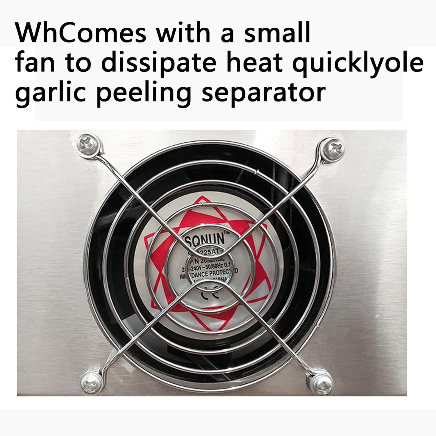 Electric Garlic Peeler,Electric Stainless Steel Garlic Peeler,Automatic Garlic Peel Remover with Peeling Speed 25kg/H, for Restaurants Barbecue Shops Canteen Hotels