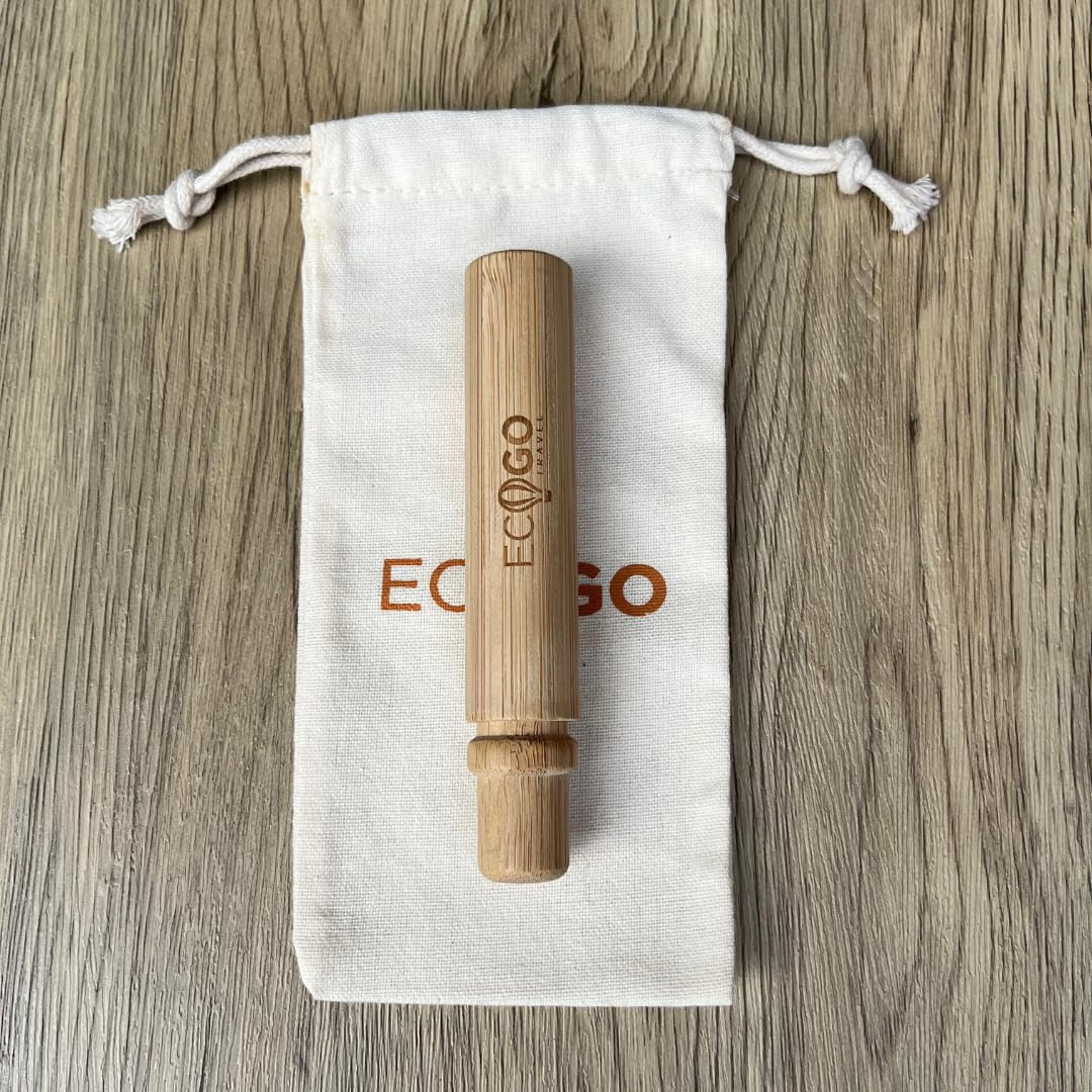 Cepillo de dientes plegable de bambú con cerdas suaves sin BPA, ecológico, tamaño de viaje, estuche compacto reutilizable, embalaje reciclado biodegradable
