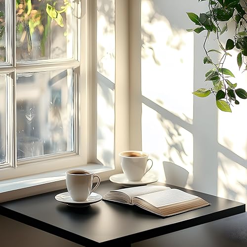 Miniatura 2 de Kaboon Mesa universal de 24 x 24 pulgadas, paquete de 2, solo encimera reversible de melamina, uso doméstico o comercial en interiores, 1 pulgada