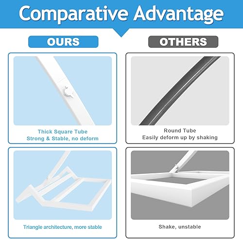 Miniatura 3 de Fomcet Soporte de Telón de Fondo Redondo Blanco de 8.5 Pies Marco de Arco de Globos de Círculo de Metal para Bodas Fiestas de Cumpleaños