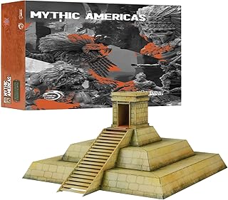 Wargames Delivered Warlord Games Mythic Americas - Pre-Columbian Temple Fantasy Action Figures 28mm Miniatures for Wargames, DND Miniatures, and Model War