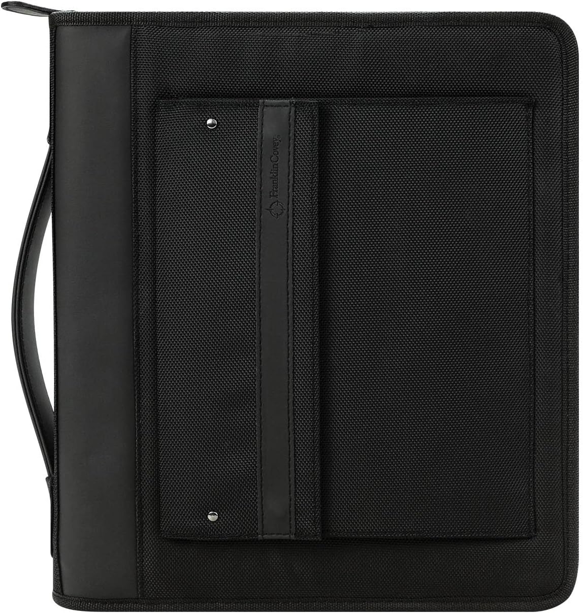 FranklinCovey - Friday Ring-Bound Binder for FranklinCovey Planners | Nylon - Zipper Binder with Handles (Monarch, Black)