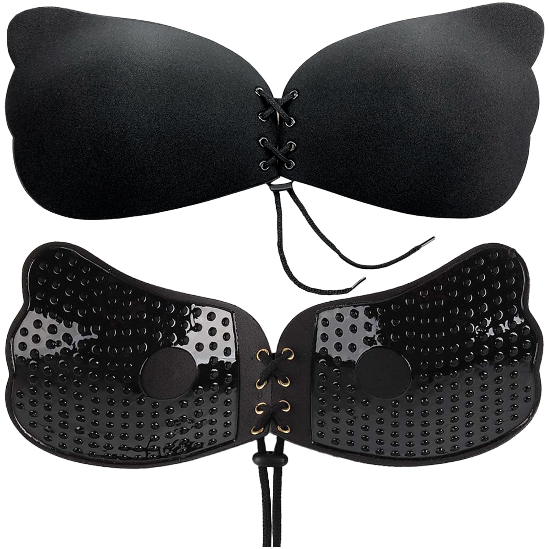 Drawstring Push Up Invisible Bra