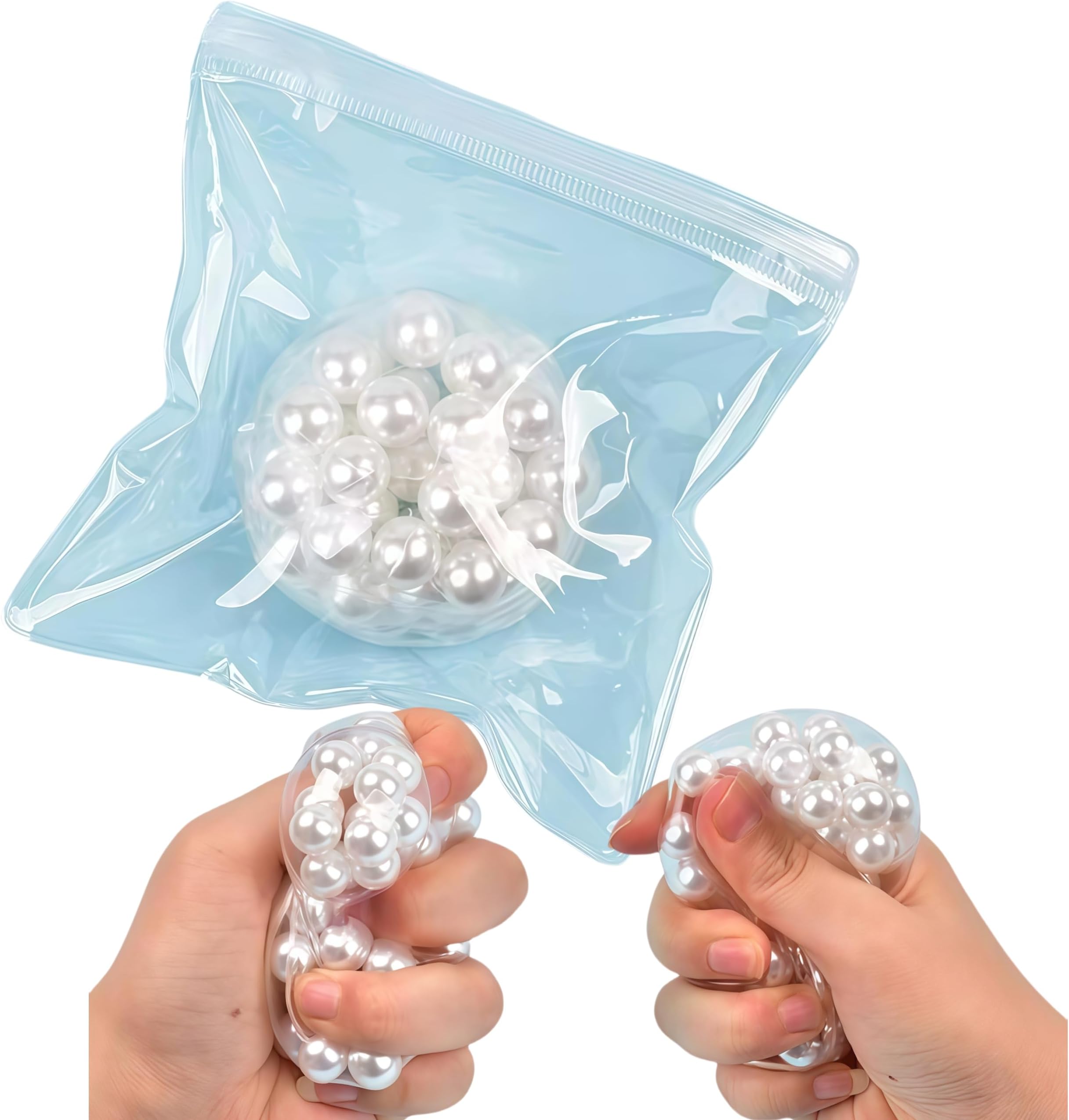 Stress Ball Toys, Sensory Squishy Toys, Squeeze Balls Fidget Toys for Adults, Handmade Grape Noisy Squishy Ball for Relieve Stress.