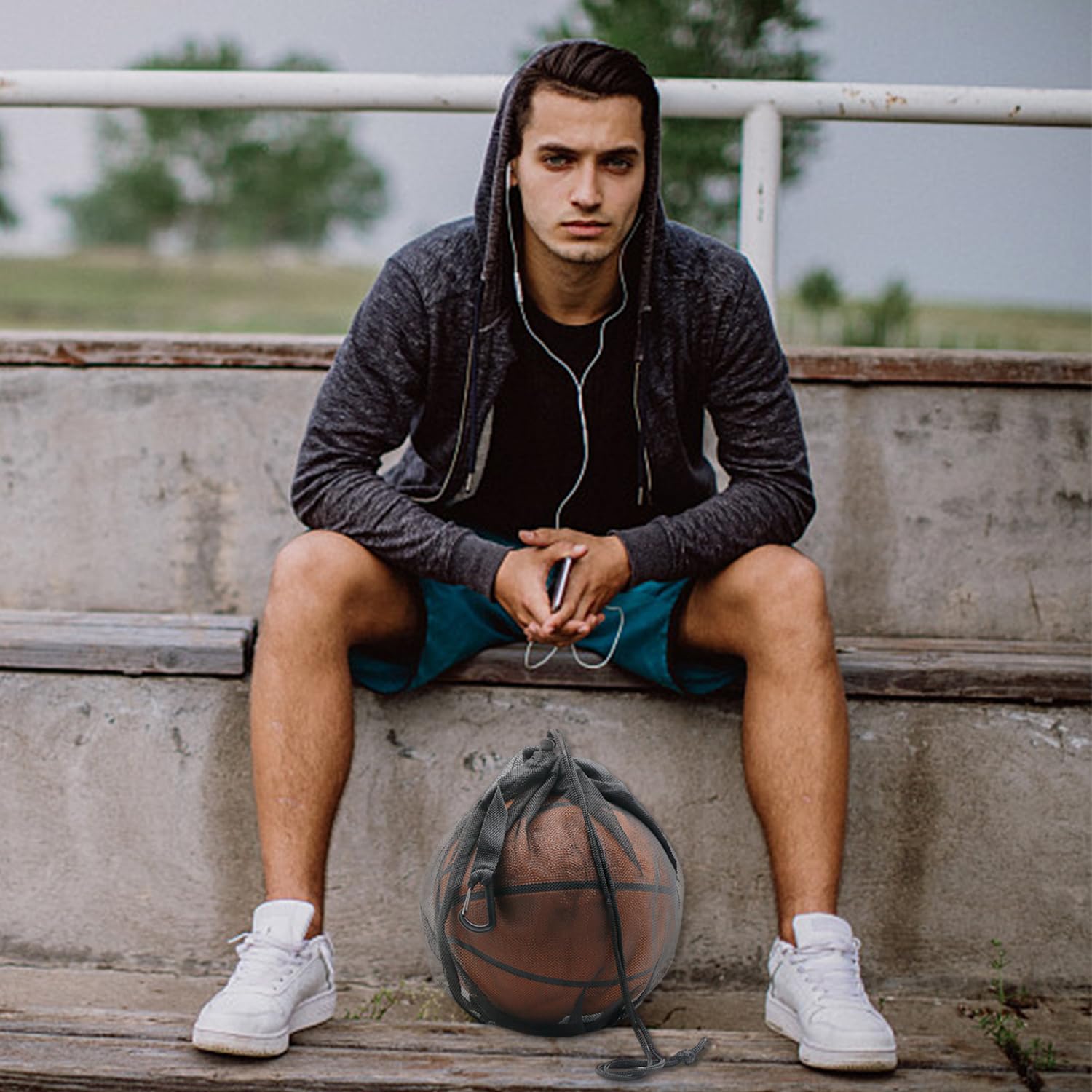 Zaino Per Palloni Da 1 Pezzo, Moschettone Da 1 Pezzo, Borsa A Rete Da Basket, Zaino Da Calcio, Zaino Per Palloni Portatile, Accessori Per Palloni
