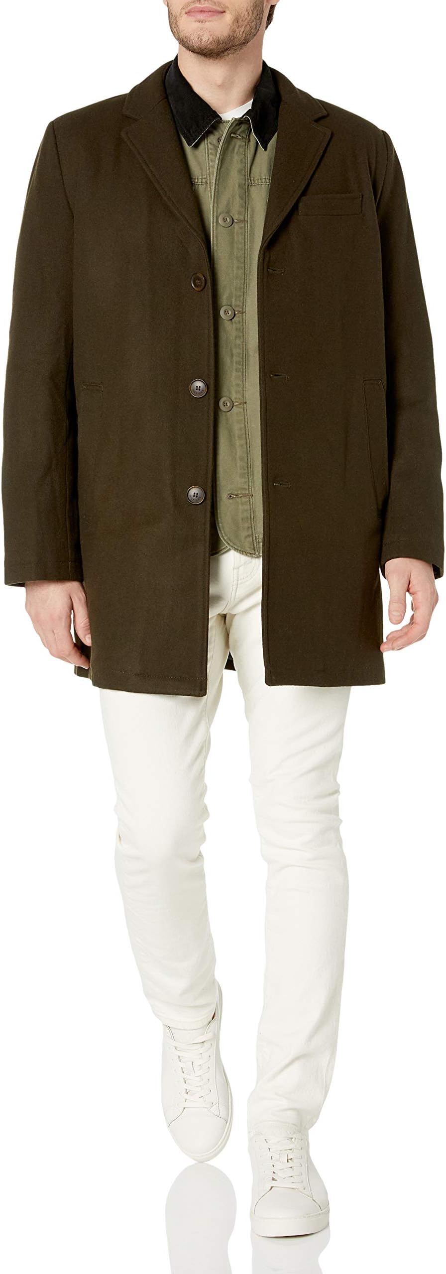 Men's Wool Tailored Top Coat