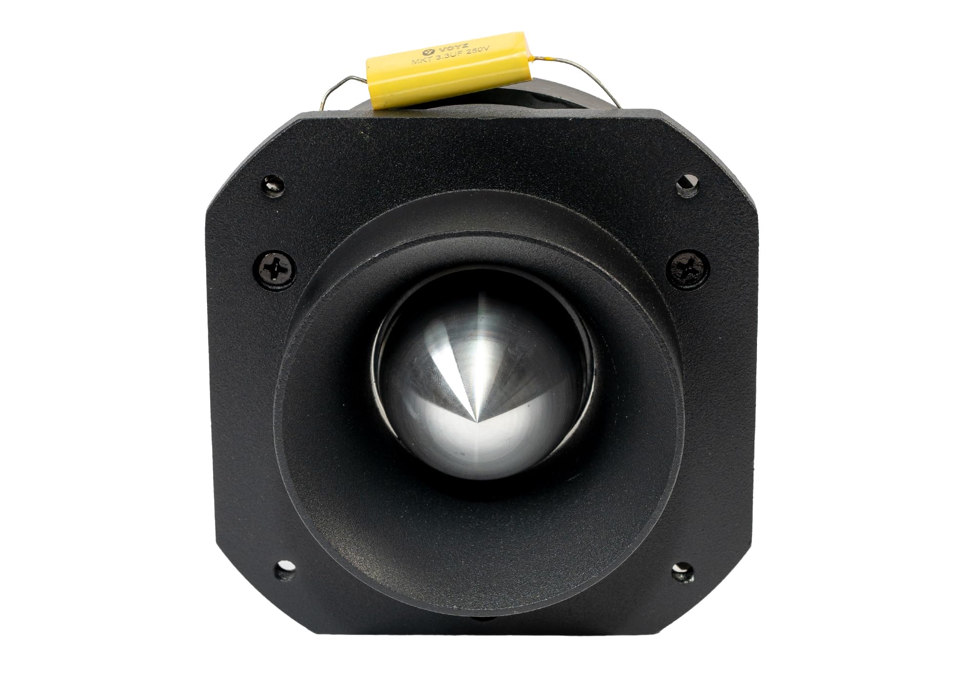 VOYZ 600 Watt Super Tweeter 2KHz - 25KHz - 5” Supper Bullet Tweeter - Heavy Duty Super Strong Ferrite Magnet Tweeter with Titanium Diaphragm 4-8 ohms Includes Crossover Capacitor (VZ-47A)