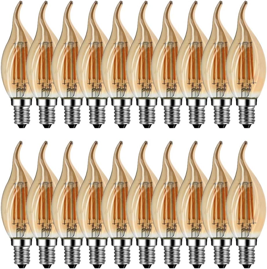 Ampoule Flamme LED E14, MENTA, 4W Equivalent à Ampoule Halogène