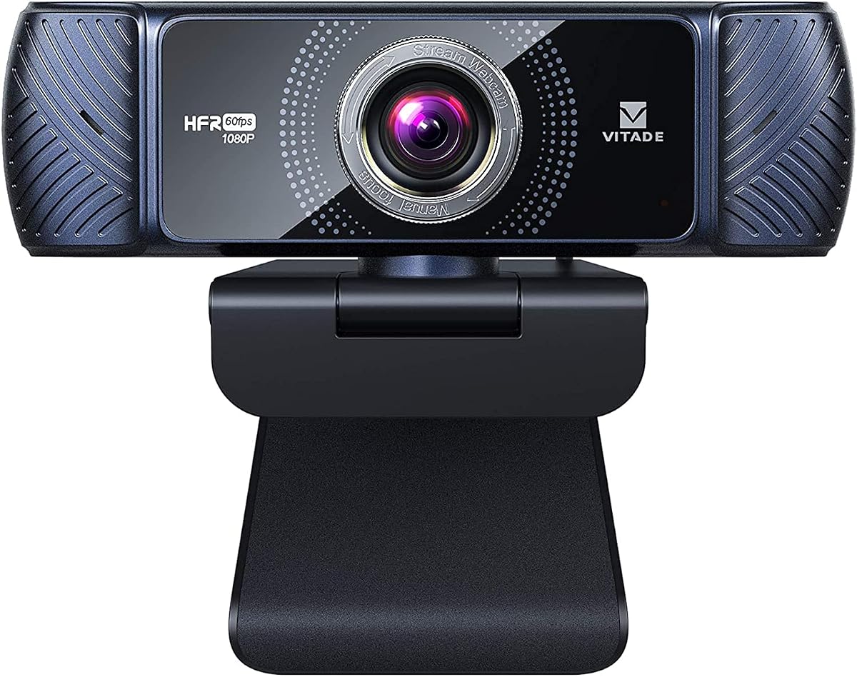 Webcam 1080P 60fps with Microphone for Streaming, 682H Pro HD USB Computer Web Camera Video Cam for Gaming Conferencing Mac Windows Desktop PC Laptop Xbox Skype OBS Twitch YouTube Xsplit