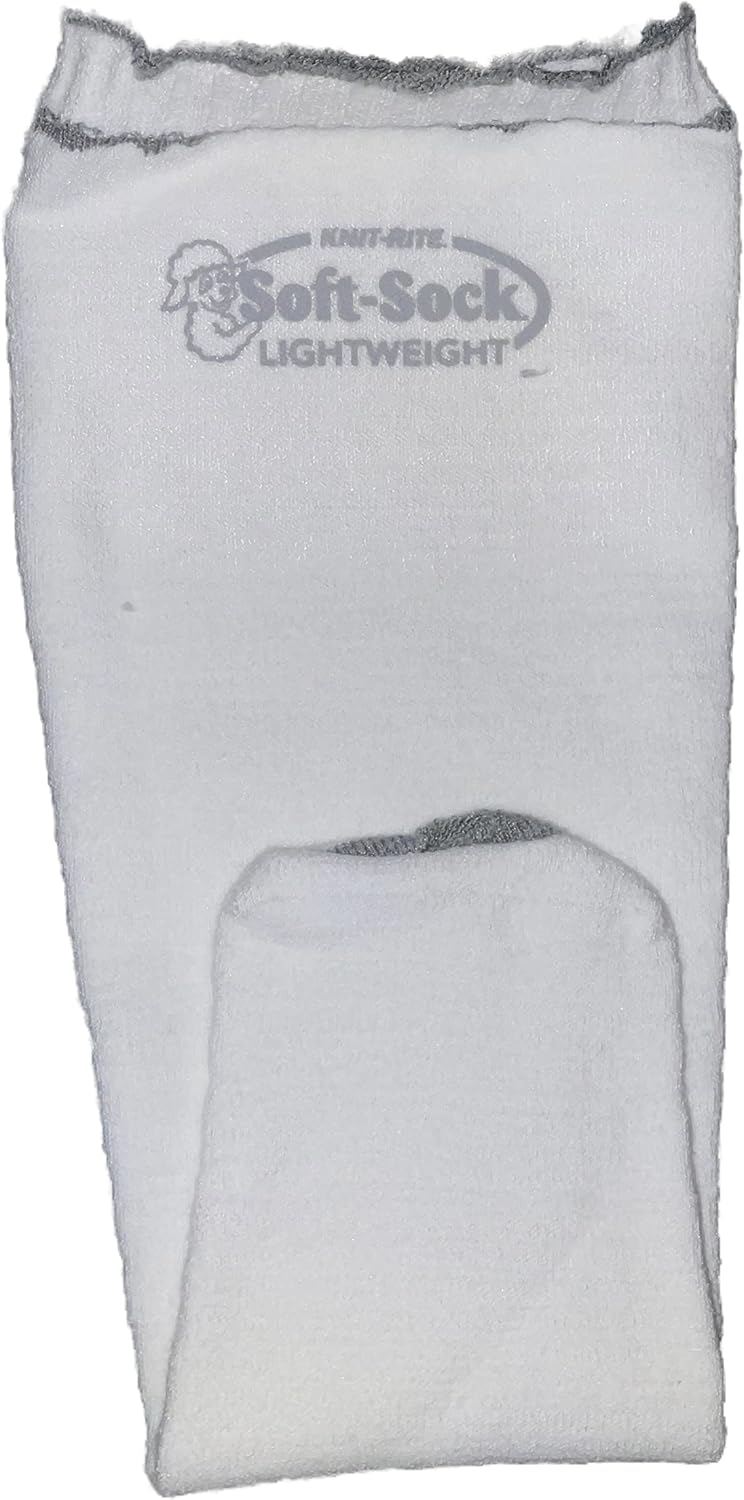 Knit Non-Roll Top Soft-Sock Cuddly n Soft Prosthetic Sock - Lightweight With Hole - Narrow Short 1SPSNASH
