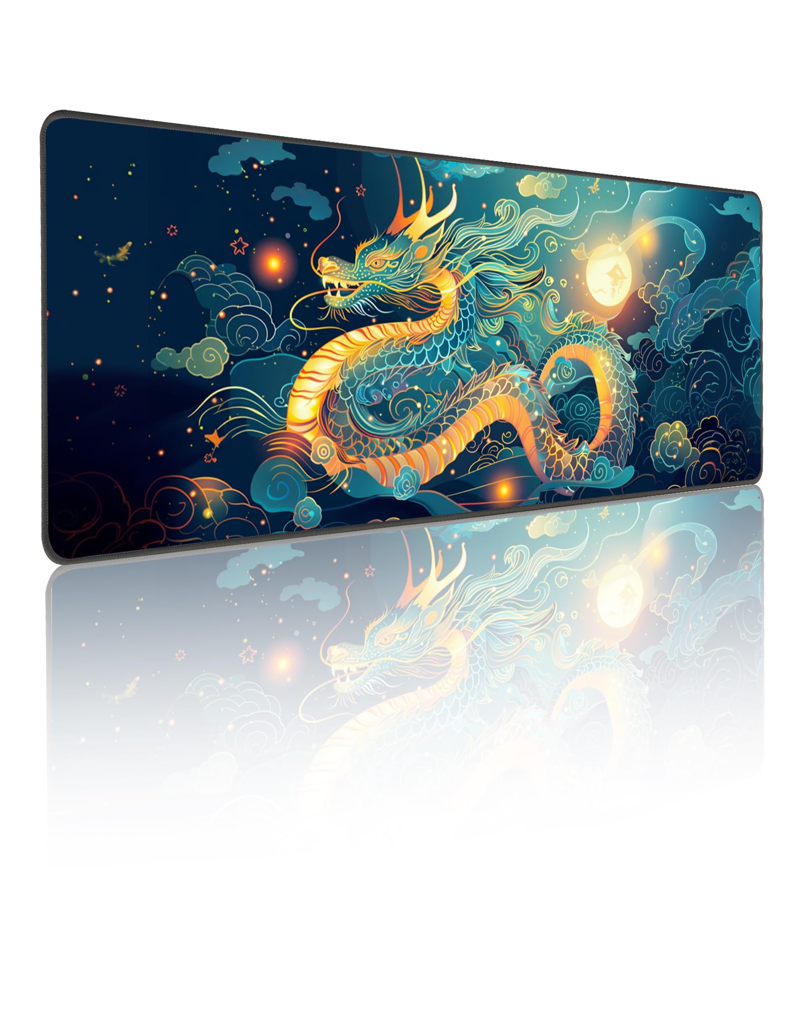Dragon Gaming Mouse Pad Large Desk Mat Waterproof Keyboard Desk Pads Computer Mouse Keyboard Mats for Office Decor