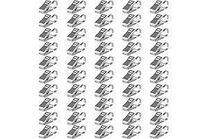 BIHRTC Pack of 50 Curtain Clips: Durable Stainless Steel Wire Hangers for Decoration and Organization