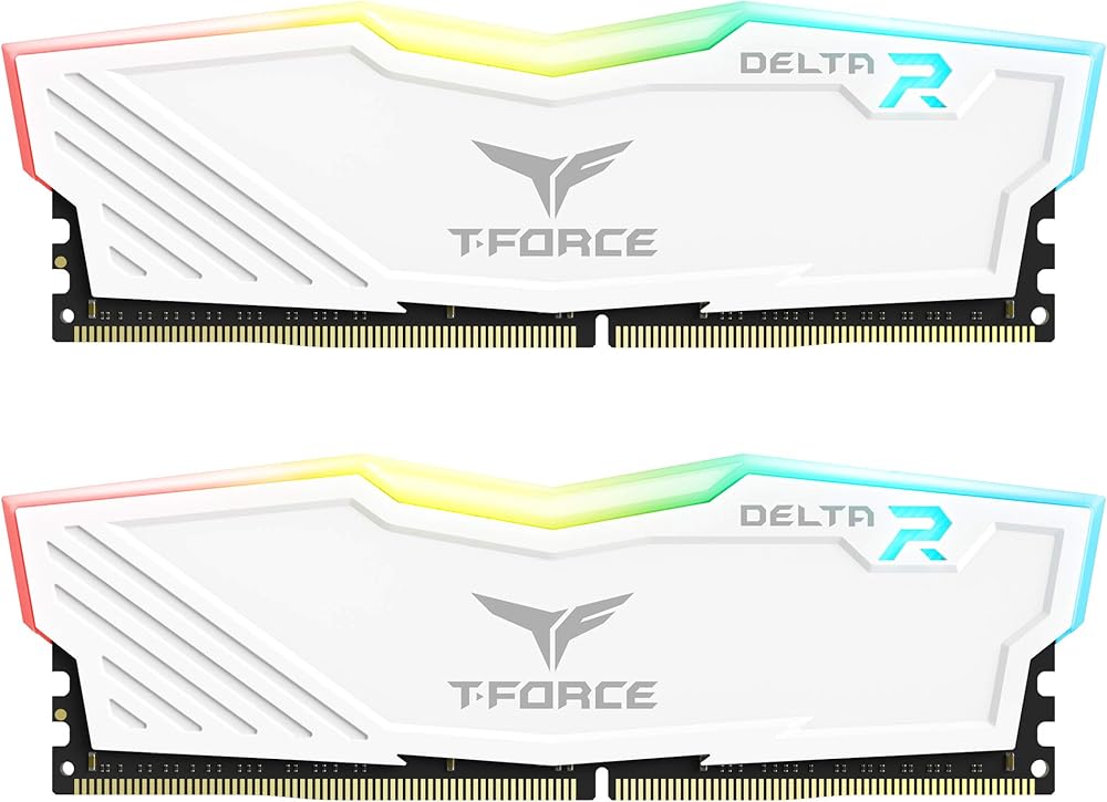 TEAMGROUP T-Force Delta RGB, 16GB (2 x 8GB) DDR4-3000MHz CL16 Desktop Memory - View 1