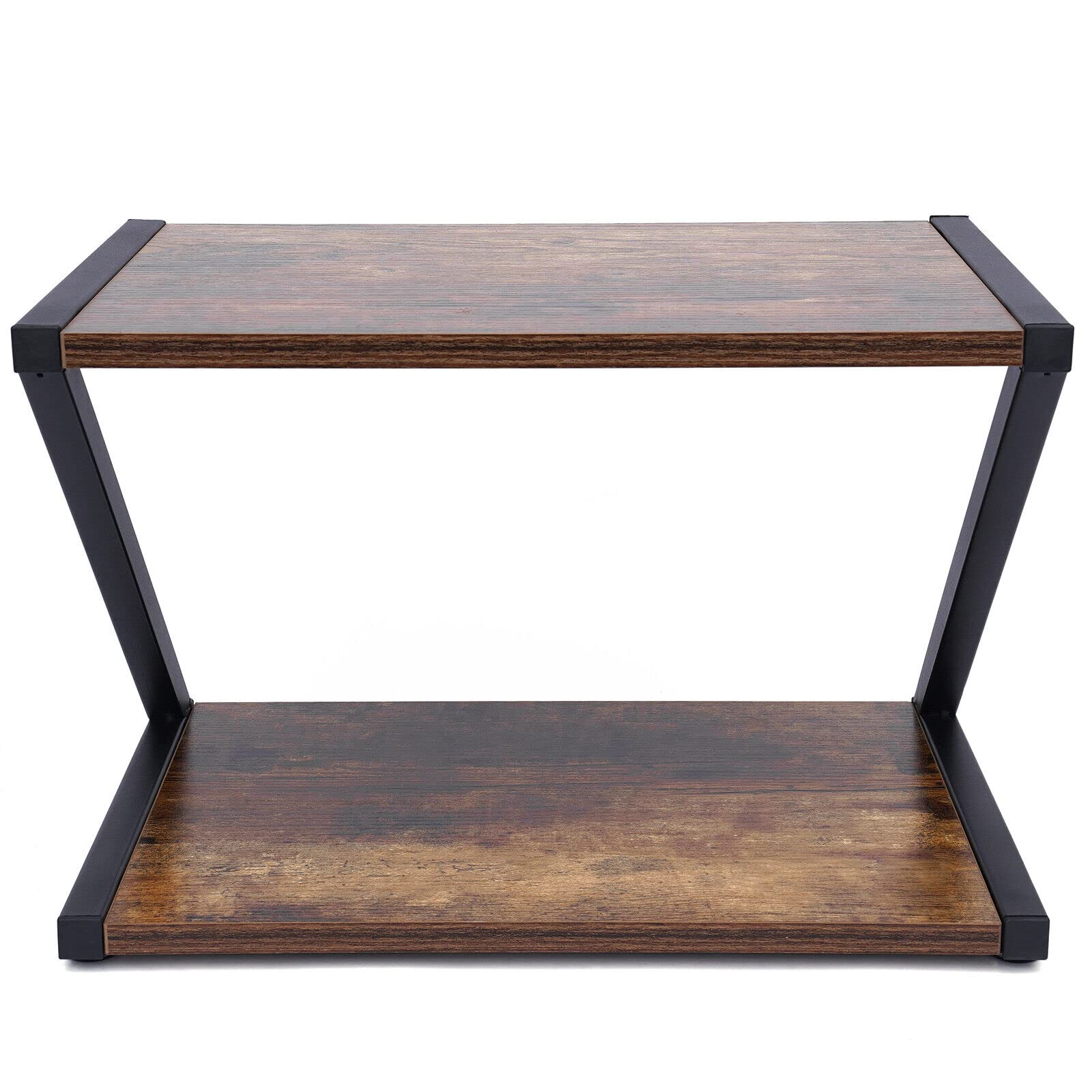 Supporto per stampante, da scrivania, in legno, per stampante a 2 ripiani, per fax, libri, scanner, fotocopiatrice, scanner