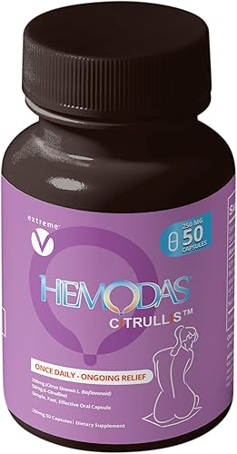 Miniatura 6 de Hemodas - Una vez al día soporte de vena anal 250mg Citruvia y 50mg Citrullis Capsule