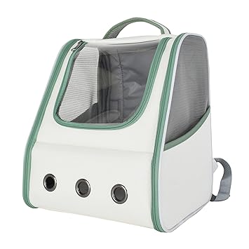 DOGOU Pet Backpack Carrier for Cats Transparent Window Breathable Mesh Pets Travel Bags