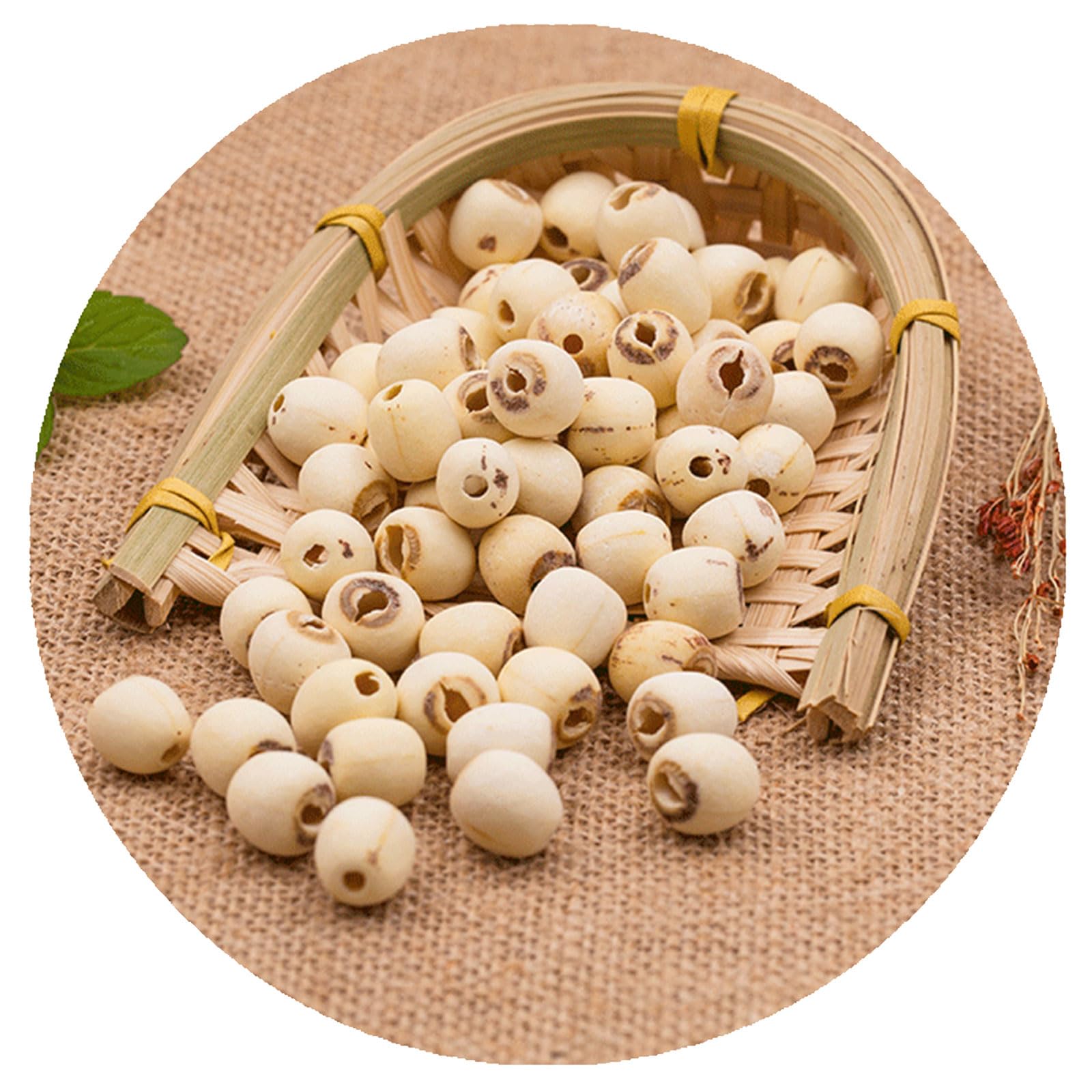 Dried Lotus Seeds 8.8 Oz,Dried white lotus seeds, Perfect for Lotus Seed Sweet Dessert Soup, Paste, Cooking Porridge and Soup Raw Materials